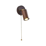 NORA Walnut Wood Adjustable Wall Light for Bedroom, Living Room & Corridor - Modern Style