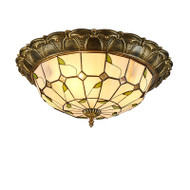 XANTO Glass Ceiling Light for Study, Living Room & Dining Room - Tiffany Style