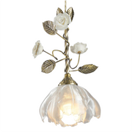 REEVES Metal Pendant Light for Bedroom, Dining Room & Living Room - French Country Style
