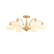 XENIA Brass Ceiling Light for Bedroom, Living Room & Study - Modern Style