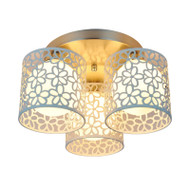 YUZO Metal Cup Ceiling Light for Bedroom, Living Room & Study - Japanese Style 