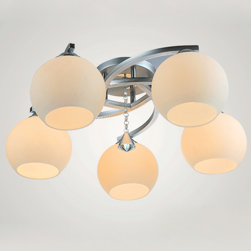 PENELOPE Glass LED Chandelier Light for Study, Living Room & Dining - Modern Style