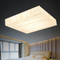 Modern LED Ceiling Lights - Striated Acrylic Square Shape Dimmable Living Room