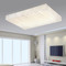 Modern LED Ceiling Lights - Striated Acrylic Square Shape Dimmable Living Room