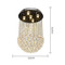 SAGE Rain Drop Crystal Chandelier Light for Living Room, Bedroom & Dining - Modern Style