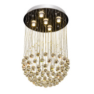 SAGE Crystal Rain Drop Chandelier Light for Living Room, Bedroom & Dining - Modern Style