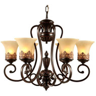 Mayflower Vintage Chandelier Glass Bending Iron Bar Support Vintage Style
