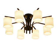 JUPIN Glass Chandelier for Bedroom, Living Room & Hotel - American Style 