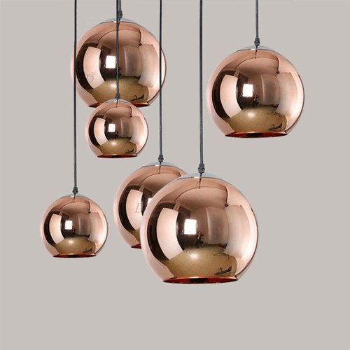 NAOMI Chrome Sphere Pendant Light for Living Room & Dining - Modern Style