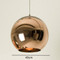 NAOMI Chrome Sphere Pendant Light for Living Room & Dining - Modern Style