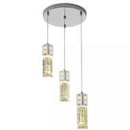 Voglio LED Pendant light Crystal Bubble Glass with Eiffel Tower inside Modern Simple Style