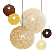 SLOAN Hemp Ball Pendant Light for Leisure Area, Living Room & Dining - Modern Style