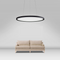 Modern Style LED Acrylic Ultra-thin Pendant Lights Round Disc-shaped Creative Living Room and Study