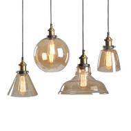 ARBOR Glass Pendant Lights for Leisure Area, Living Room & Dining - Industrial Style