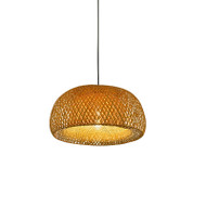 DOME Bamboo LED Pendant Light for Dining room, Restaurant & Cafe - New Chinese Style