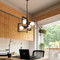 Nordic Industrial Style LED Pendant Light Metal Square Shade Cafe Dining Room