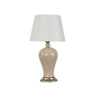 American Style Table Lamp Ceramic Vase Fabric Shade Elegant Living Room