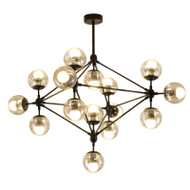 HENRIETTA Glass Ball Chandelier Light for Living Room, Bedroom & Restaurant - Modern Style 