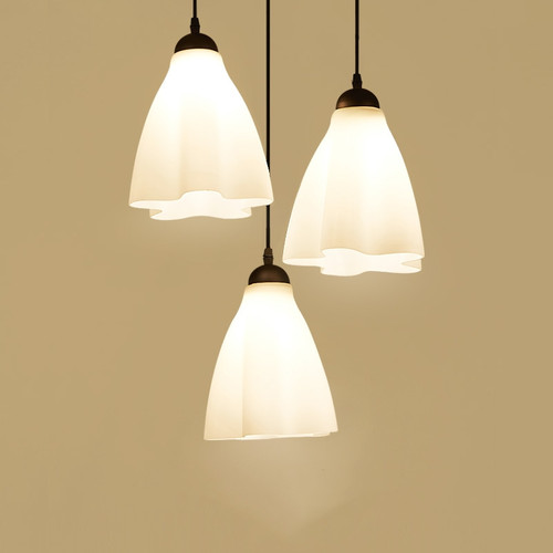 Simple Modern LED Pendant Lights Glass Shade Metal E27 Dining Room Bar