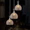 European Style Pendant Lights K9 Crystal Golden Globe Glass E27 Dining Room