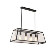 MANFRED Glass Pendant Light for Living Room, Cafe & Hotel - Retro Style