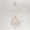 Simple Modern LED Pendant Lights E27 Philips Bulb Crystal Metal Shade Golden Silver Dining Room