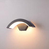 Crescent Lighting, Aluminum IP65 LED Wall Light for Outdoor, Garden and Balcony