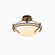 American Country Style LED Ceiling Light Glass Shade Metal Simple Corridor