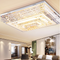 Modern Style LED Ceiling Lights Rectangular Stainless Steel Crystal Luxurious Bedroom Living Room