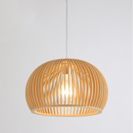 AKIO Wooden Pendant Light for Study, Living Room & Bedroom - Japanese Style 