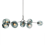 LINDSEY Glass Chandelier Light for Sitting Room, Bedroom & Study - Modern Style 