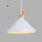 Modern Style Pendent Light Philips LED Bulbs White Aluminum Shade