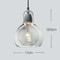 FUOCO Double Glass Pendant Light for Leisure Area, Living Room & Dining - Retro Style 