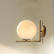 CASA Glass Ball LED Wall Light for Study, Living Room & Bedroom - Modern Style