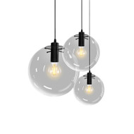 NADINE Glass Ball Pendant Light for Leisure Area, Living Room & Dining - Modern Style