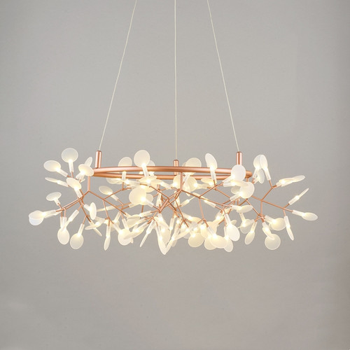 MAGRITTE Acrylic Leaf Chandelier Light for Leisure Area, Living Room & Dining - Nordic Style 