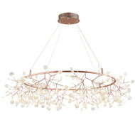 MAGRITTE Acrylic Leaves Chandelier Light for Leisure Area, Living Room & Dining - Nordic Style 