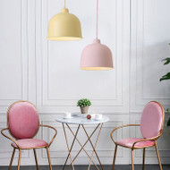 Nordic Style LED Pendant Light Simple Multi-color Metal Shade Light Living Room