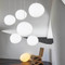 EGGY Glass LED Pendant Light for Living Room & Dining - Nordic Style 