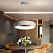 This is the scene picture. Modern Style LED Pendant Light Circular Ring Metal Shade Minimalism Home Decor from Singapore best online lighting shop horizon lights