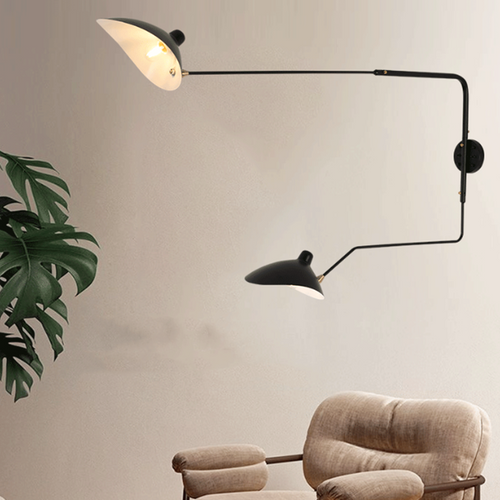 FRANZ Iron LED Wall Light with Rotating Arm for Leisure Area. Living Room & Dining - Modern Style