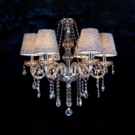 LAVENDER Crystal Chandelier Light for Bedroom, Living & Dining Room - European Style