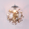 Modern Style LED Pendant Light Leaf Flower Glass Ball Shade Light Dining Room