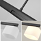 Post Modern Minimalism LED Chandelier Light Rotatable Glass Shade Metal Light  Home Decor