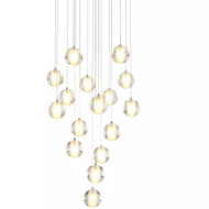 American Style LED Pendant Light Meteor Shower Bubble Glass Ball Villa Hotel