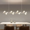 American Country Style LED Pendant Light Long Pole Multiple Lamp Dining Room