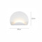 Simple Modern Style LED Wall Light Semicircle Shape Wall Mounted Acrylic Bedroom Corridor  from Singapore best online lighting shop horizon lights