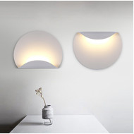 Simple Modern Style LED Wall Light Semicircle Shape Wall Mounted Acrylic Bedroom Corridor from Singapore best online lighting shop horizon lights