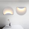 Simple Modern Style LED Wall Light Semicircle Shape Wall Mounted Metal Bedroom Corridor