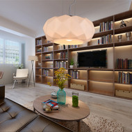 Panorama: modern style LED pendant light, in the living room, white.
